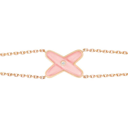 [vivabelle]JEUX BRACELET PINK MOP PINK GOLD 1 DIAMOND