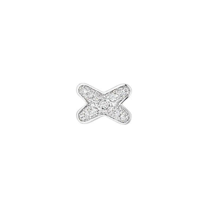 [vivabelle]JEUX DE SILVER DIAMOND EARRINGS