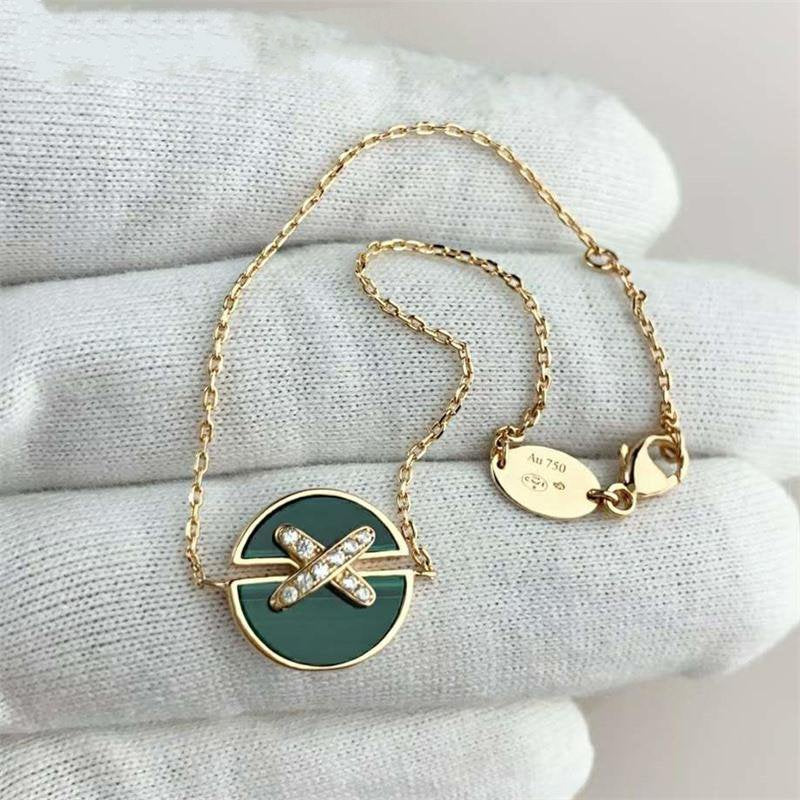 [vivabelle]JEUX DE BRACELET MALACHITE PINK GOLD DIAMONDS