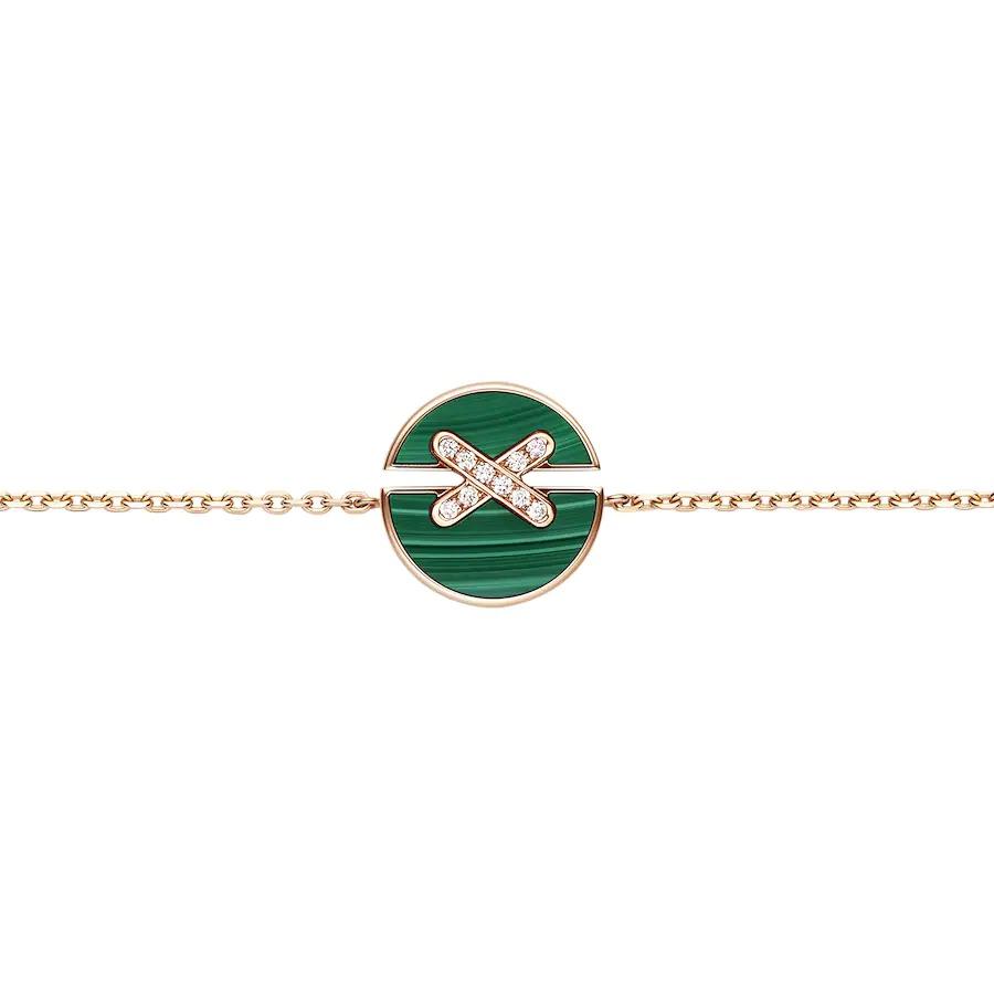 [vivabelle]JEUX DE BRACELET MALACHITE PINK GOLD DIAMONDS