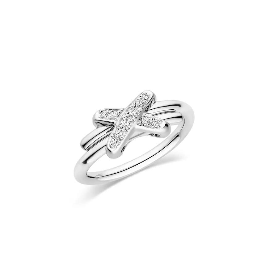 [vivabelle]JEUX DE SILVER DIAMOND RING
