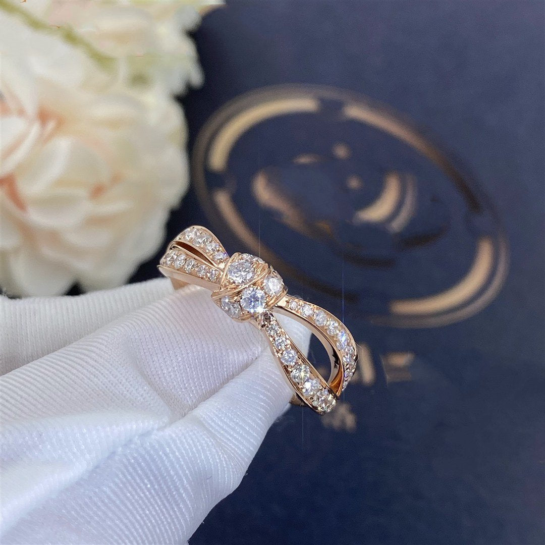 [vivabelle]LIENS PINK GOLD DIAMOND RING