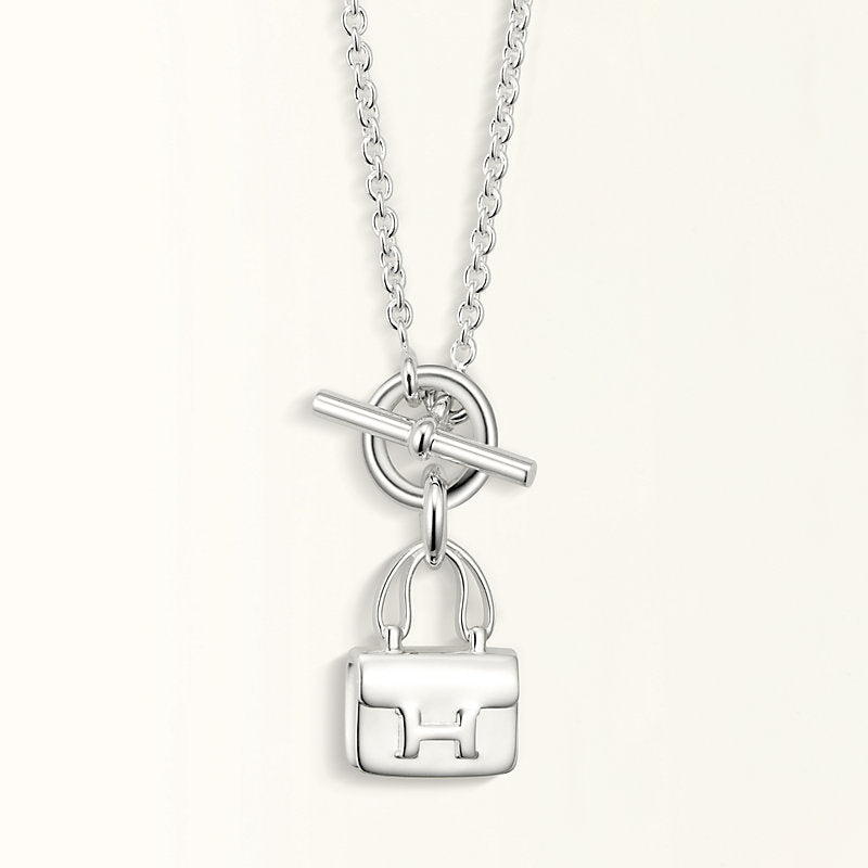 [vivabelle]POP H PEDANT SILVER NECKLACE