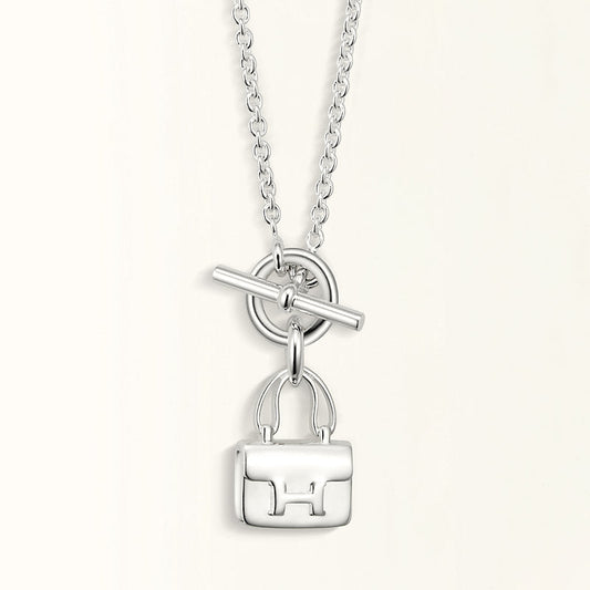 [vivabelle]POP H PEDANT SILVER NECKLACE