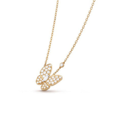 [vivabelle]BUTTERFLY DIAMOND NECKLACE
