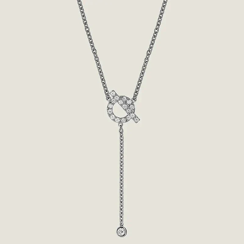 [vivabelle]FINESSE SILVER DIAMOND NECKLACE