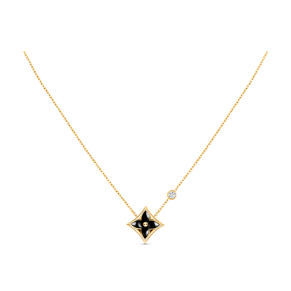 [vivabelle]STAR BLACK MOP NECKLACE