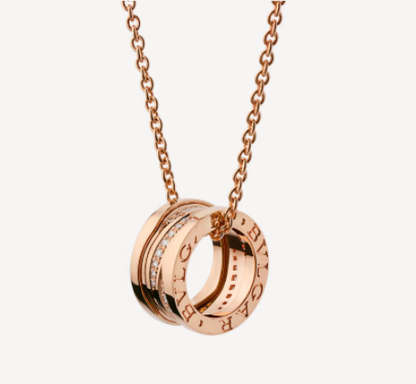 [vivabelle]ZERO 1 PINK GOLD DIAMOND NECKLACE
