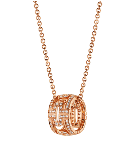 [vivabelle]PARENTESI NECKLACE PINK GOLD DIAMOND