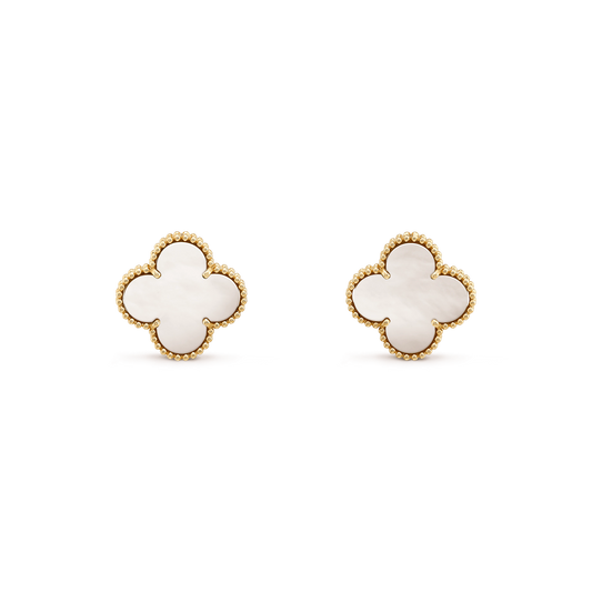 [vivabelle]CLOVER MINI GOLD EARRINGS