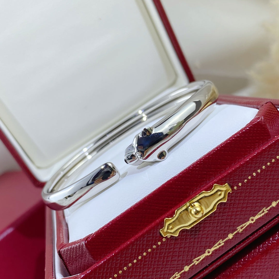 [vivabelle]PANTHERE SILVER OPEN BRACELET
