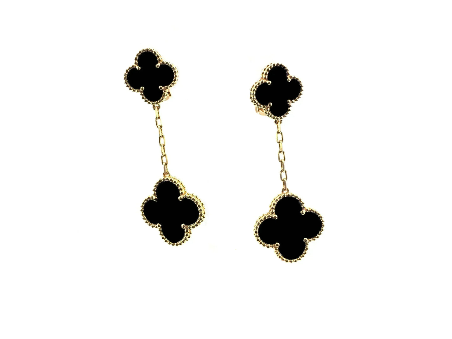 [vivabelle]CLOVER 2 MOTIFS  EARRINGS (MULTIPLE CHOICESC
